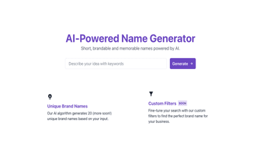 AI-Powered Name Generator